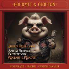 Restaurant, gastronomie, Auvergnate, plats, canaille, Chaudesaigues,  Chaudes-Aigues, Gourmet & Glouton, fête, musique