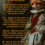 Le 21 décembre, le restaurant Gourmet et Glouton vous invite à une soirée féérique pour clôturer la journée de visite du Père Noël rue notre dame d’août à Chaudes-Aigues. Ce menu a été pensé pour entamer les fêtes dans une ambiance chaleureuse et gourmand Le 21 décembre, le restaurant Gourmet et Glouton vous invite à une soirée féérique pour clôturer la journée de visite du Père Noël rue notre dame d’août à Chaudes-Aigues. Ce menu a été pensé pour entamer les fêtes dans une ambiance chaleureuse et gourmand