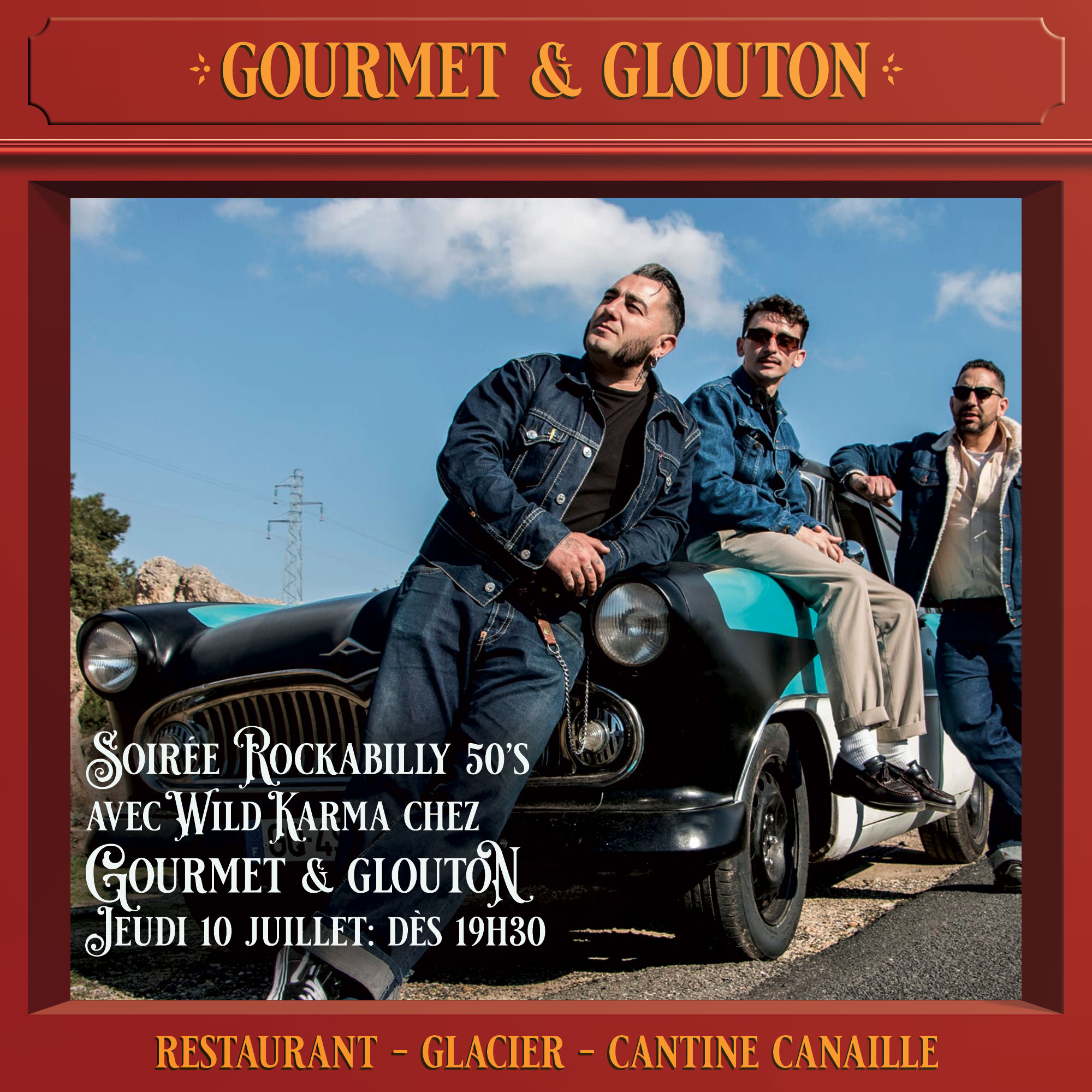 Soirée Rockabilly 50’s avec Wild Karma – Jeudi 10 juillet à Chaudes-Aigues