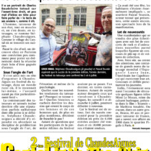 le journal la montagne nous a fait un beau papier sur le Festival du Tatouage de Chaudes-Aigues