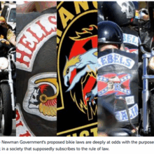 Motards et studios de tatouage.