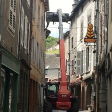 Fin du gros œuvre à Pain, Vin, Fromages