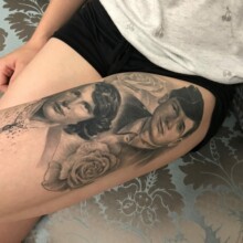 Un double tattoo en hommage à ses grands-parents