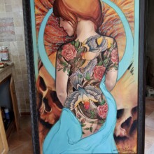 Le studio Graphicaderme d’Avignon accueille une toile de Jeff Gogue