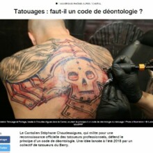 France 3 Auvergne-Rhône-Alpes parle tatouage, déontologie et école