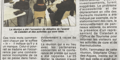 La Dépêche d’Auvergne - Information, interrogation et inquiétude