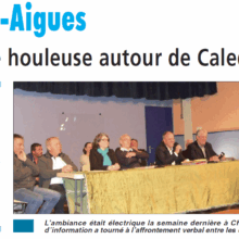 La Dépêche d’Auvergne - Une soirée houleuse autour de Caleden