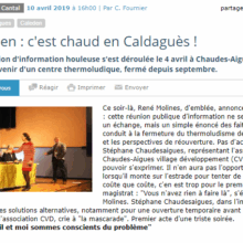 L’Union du Cantal - Caleden : c’est chaud en Caldaguès !