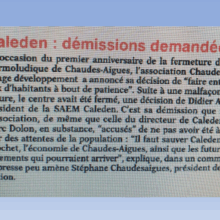 L’Union du Cantal - Caleden : démissions demandées ?