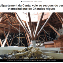 France 3 - Le département du Cantal vole au secours du centre thermoludique de Chaudes-Aigues