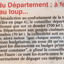 L’Union du Cantal - Budget du Département : à force de crier au loup…