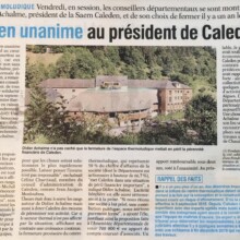 L’Union du Cantal - Soutien unanime au président de Caleden