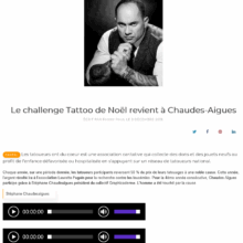Radio Totem - Le Challenge Tattoo de Noël revient à Chaudes-Aigues