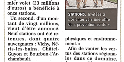 La Montagne - Thermalisme : une campagne de promotion européenne