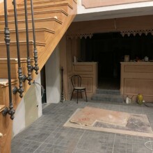 Un escalier à l’anglaise pour notre restaurant à l’auvergnate