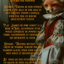 Le 21 décembre, le restaurant Gourmet et Glouton vous invite à une soirée féérique.