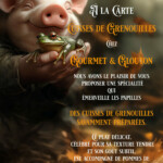 cuisses de grenouille persillées avec pommes de terre sautées servies au restaurant Gourmet & Glouton à Chaudes-Aigues