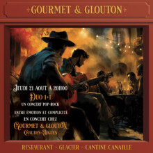 Le duo 1+1 revient chez Gourmet & Glouton : une parenthèse musicale à ne pas manquer