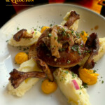 Restaurant Gourmet & Glouton à Chaudes-Aigues, cuisine du terroir, plats mijotés et desserts maison au cœur du village.