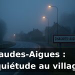 Homme en situation d’errance à l’entrée de Chaudes-Aigues, source d’inquiétude pour les habitants et les visiteurs.