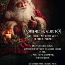 Les horaires d’hiver à Chaudes-Aigues et la venue du véritable Père Noël chez Gourmet & Glouton