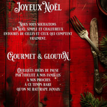 Noël au restaurant : une pause, puis le plaisir de vous retrouver