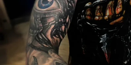 Tatouage loup réaliste : la suite du projet, entre structure, ombres et continuité du bras