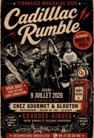 Cadillac Rumble – Rock live à Chaudes-Aigues