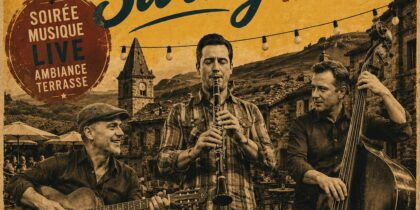 Tripotes Swing à Chaudes-Aigues : quand le jazz manouche retrouve naturellement sa place en terrasse