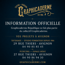 Graphicaderme Avignon se rassemble rue Thiers : tatouage, piercing et transmission familiale