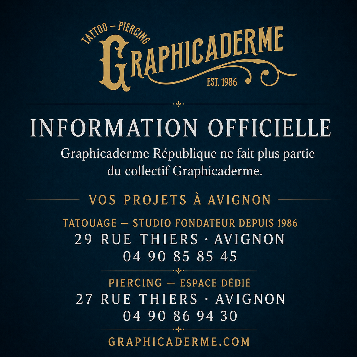 Graphicaderme Avignon se rassemble rue Thiers : tatouage, piercing et transmission familiale