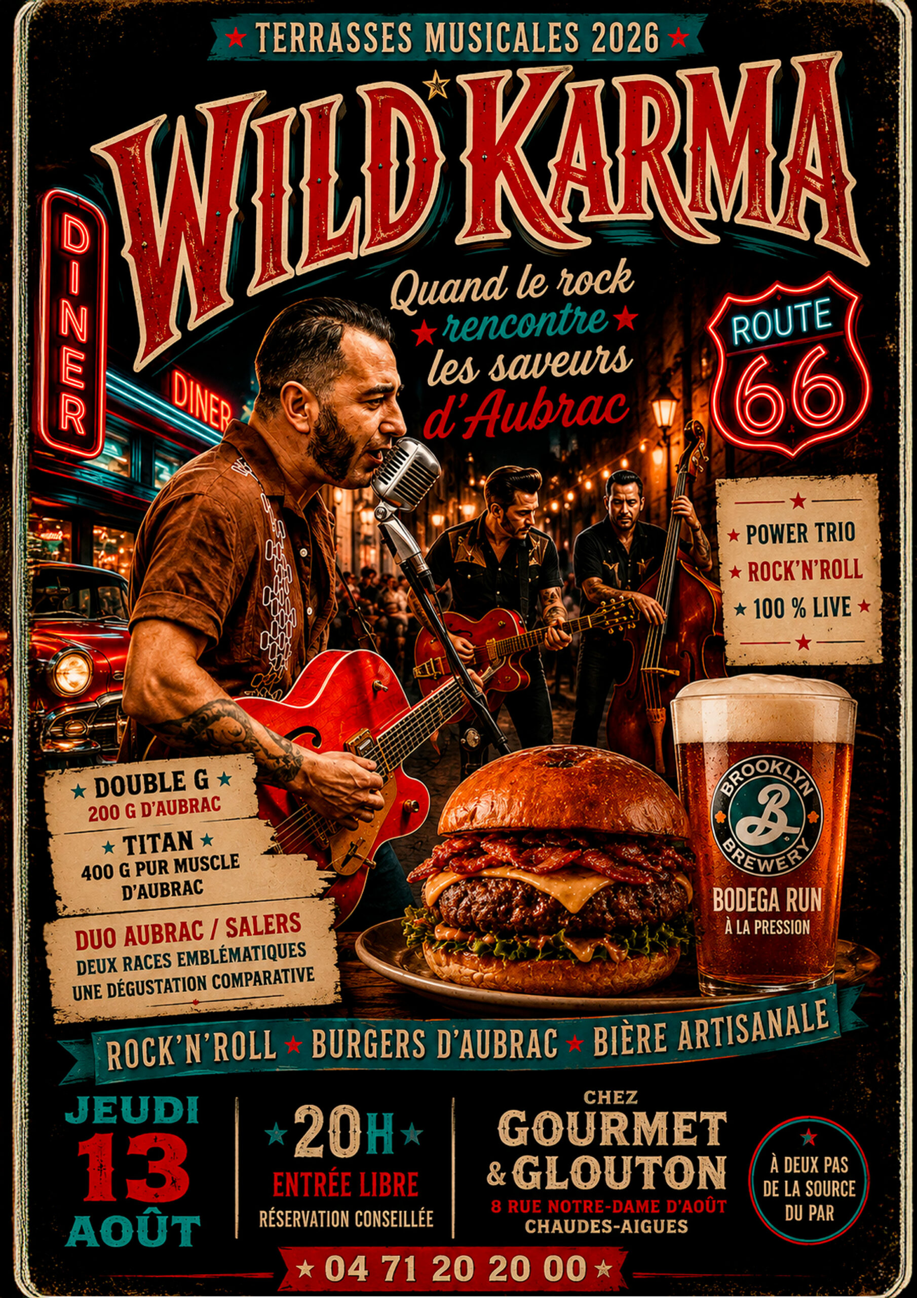 Wild Karma à Chaudes-Aigues : le rock’n’roll ne vieillit pas