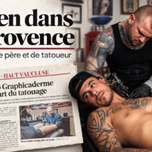 Steven dans La Provence : mon regard de père et de tatoueur